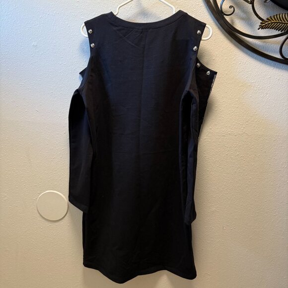 Olyss New York Manhattan Black Long Sleeve Dress With Studded Details M - Picture 6 of 11